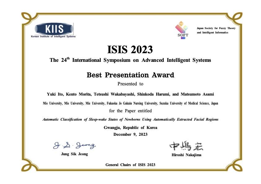HCI-Best-presentation-award